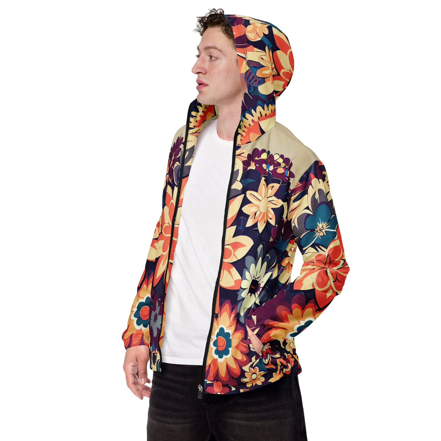 DMV 0253 Floral Men’s windbreaker