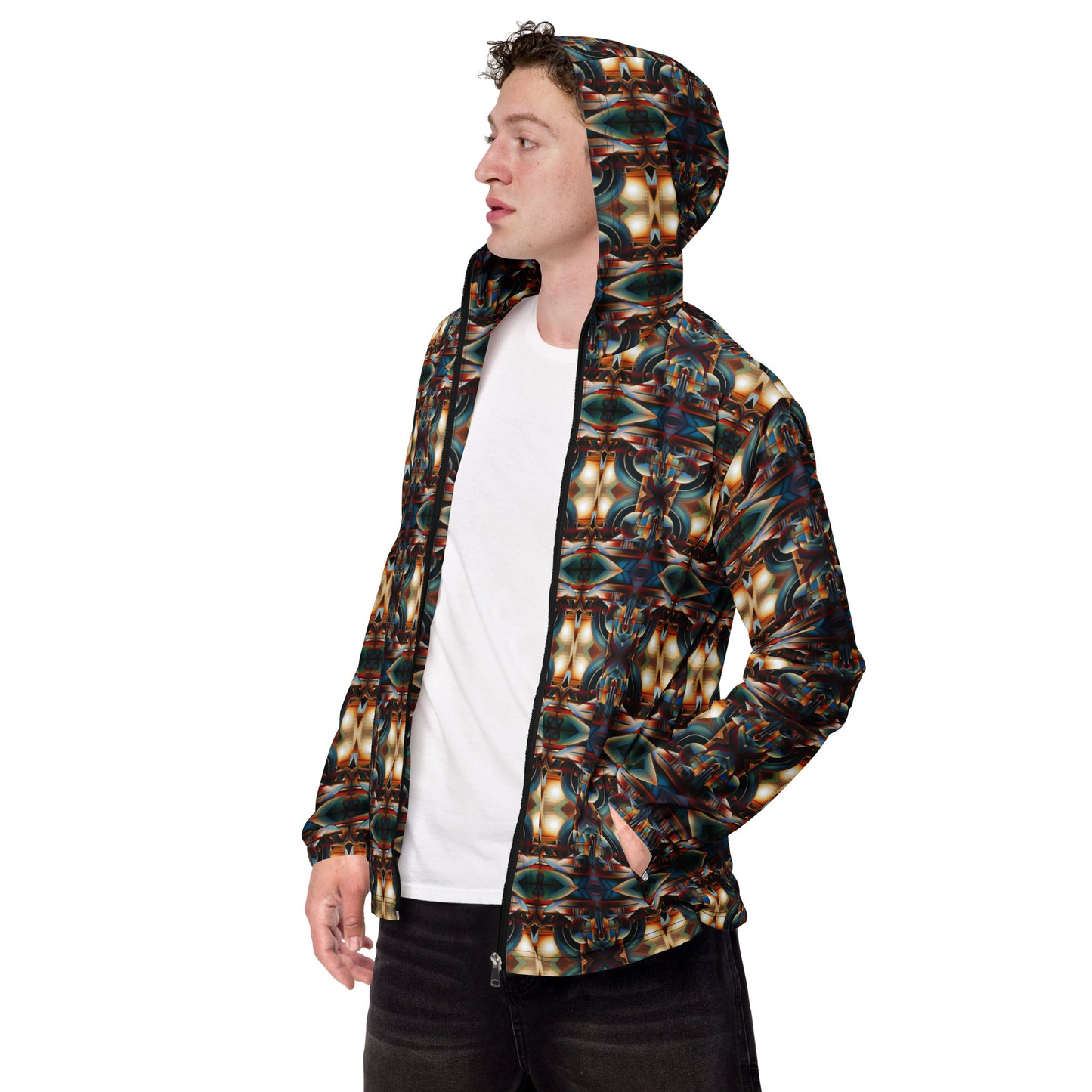 DMV 0127 Conceptual Artsy Men’s windbreaker