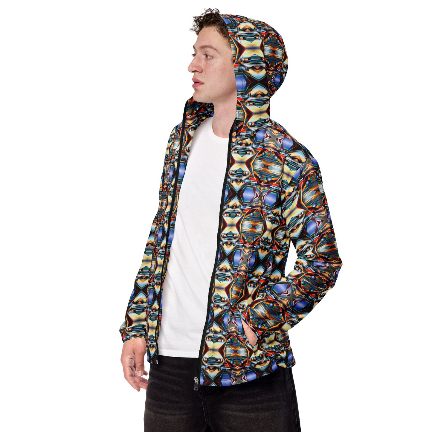 DMV 0221 Conceptual Artsy Men’s windbreaker