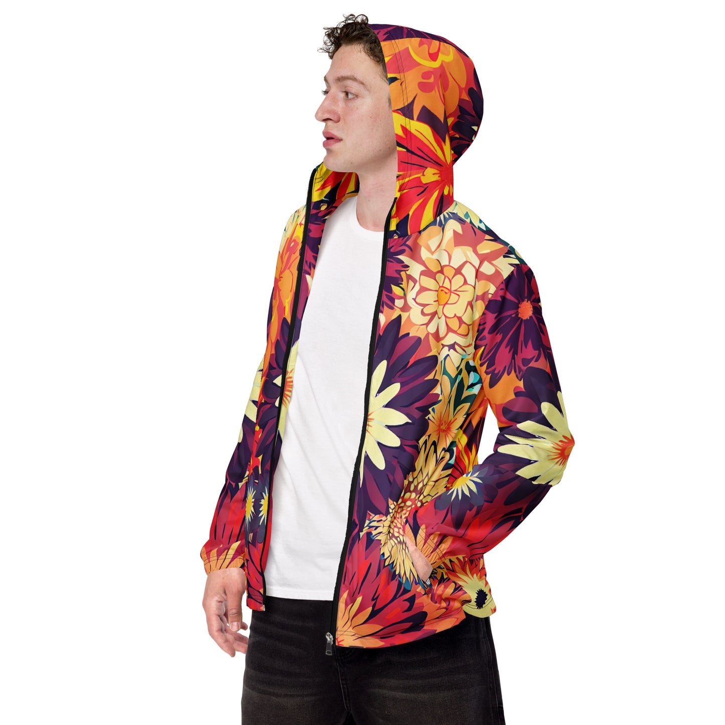 DMV 0097 Floral Men’s windbreaker