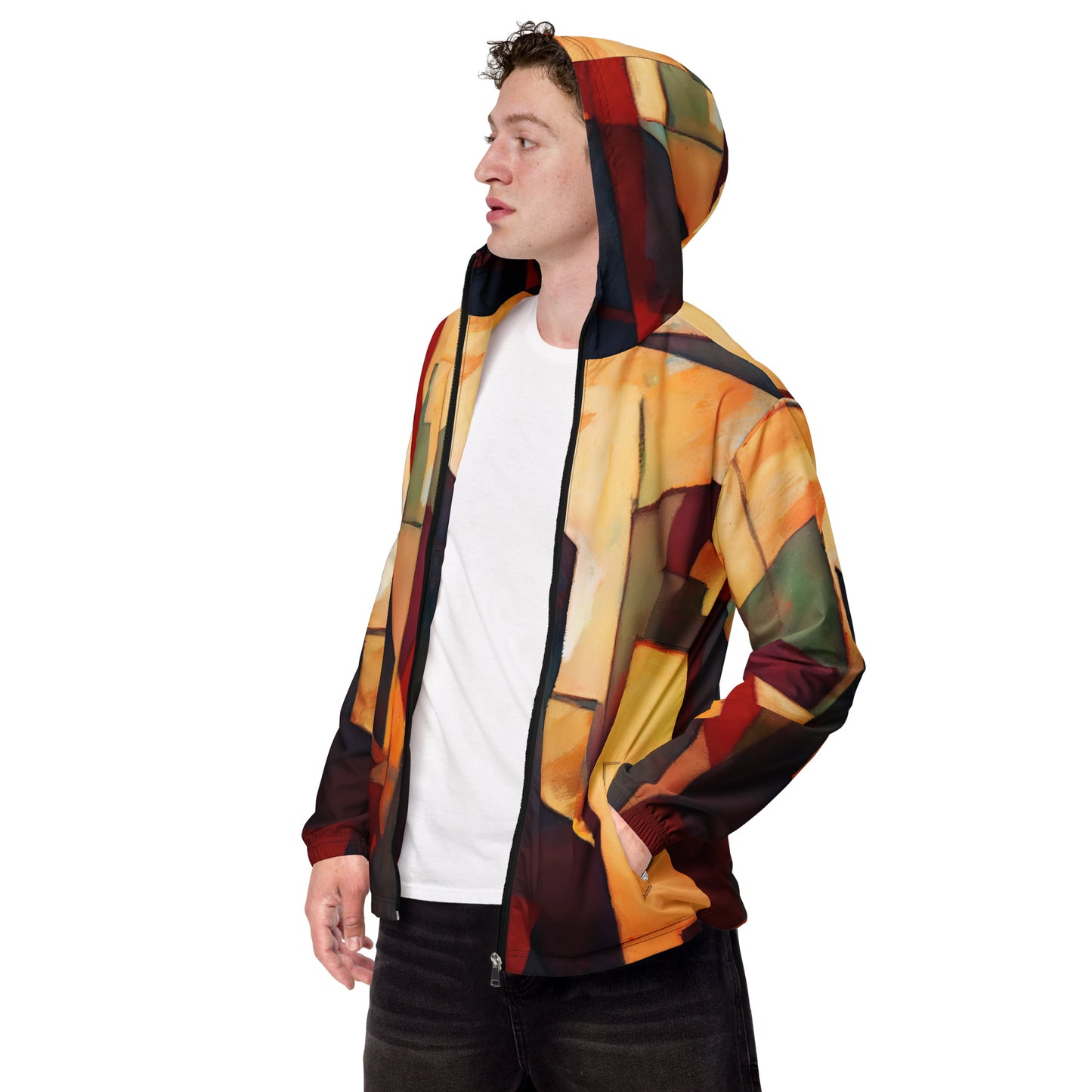 DMV 0251 Abstract Art Men’s windbreaker