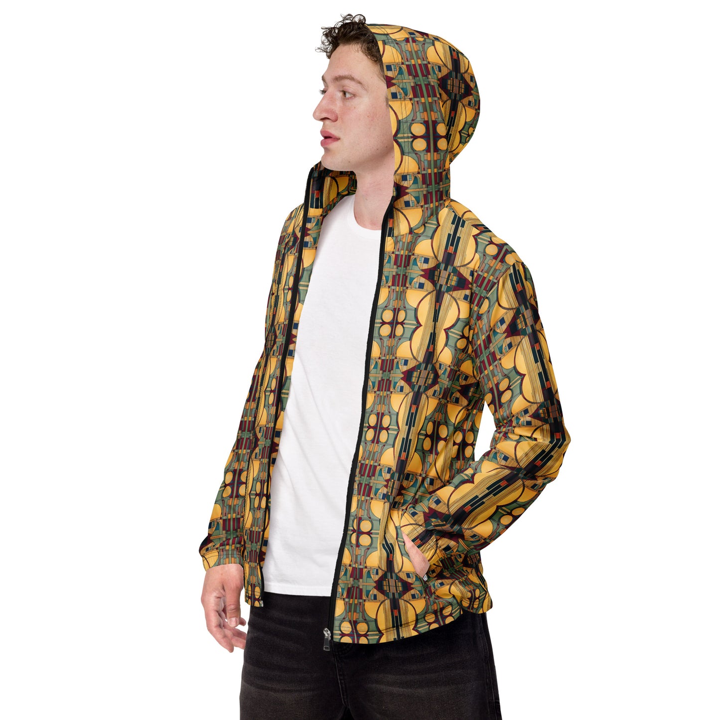 DMV 0224 Geo Boho Men’s windbreaker