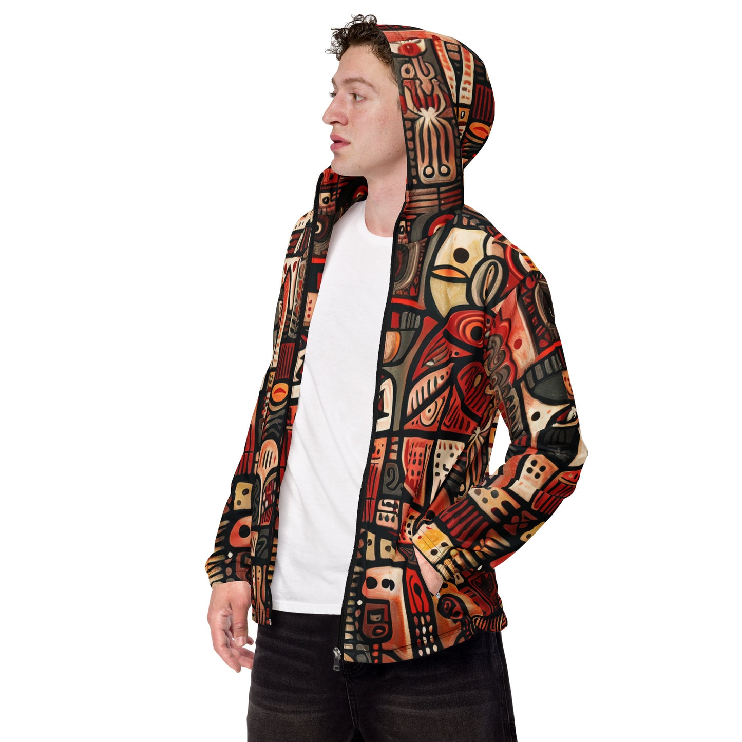 DMV 0107 Retro Art Men’s windbreaker