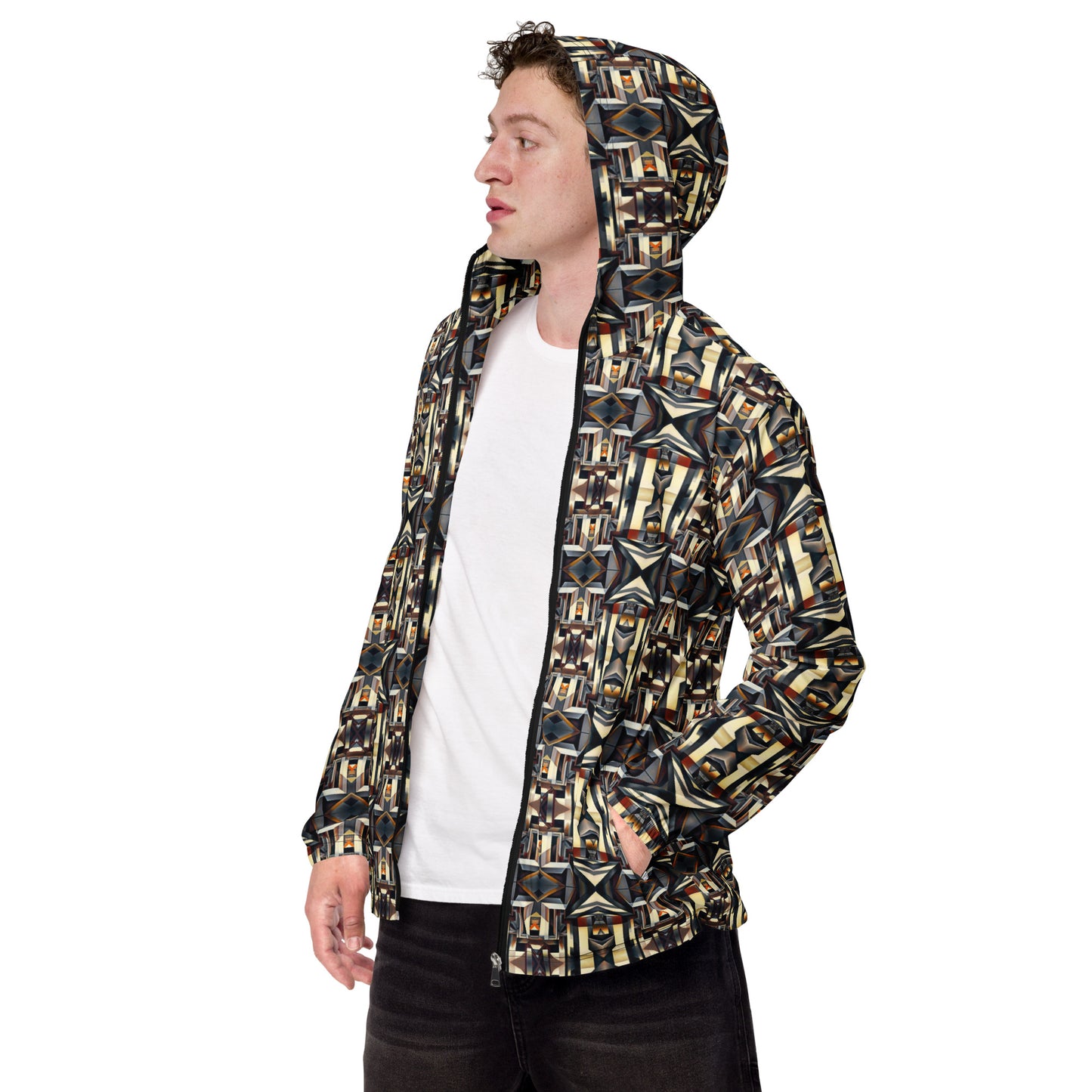 DMV 0133 Conceptual Artsy Men’s windbreaker