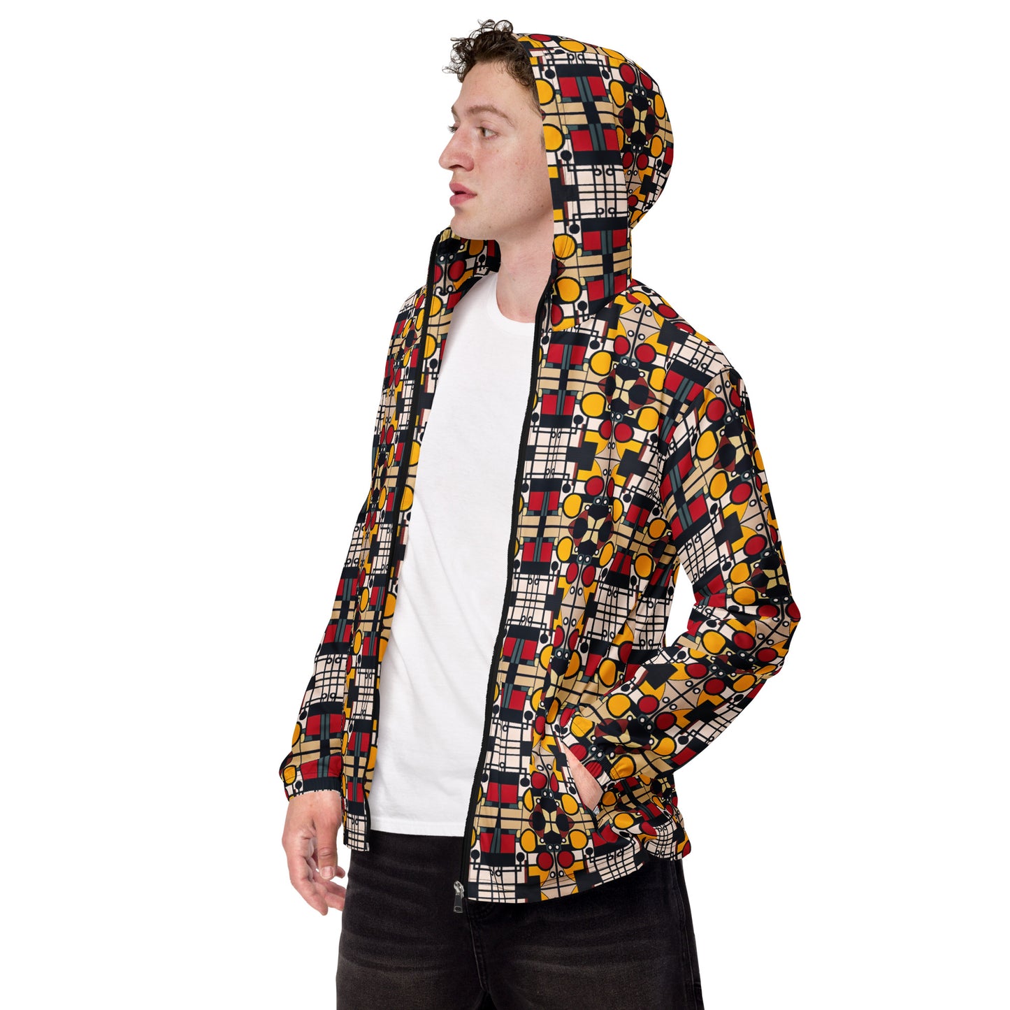 DMV 0142 Geo Boho Men’s windbreaker