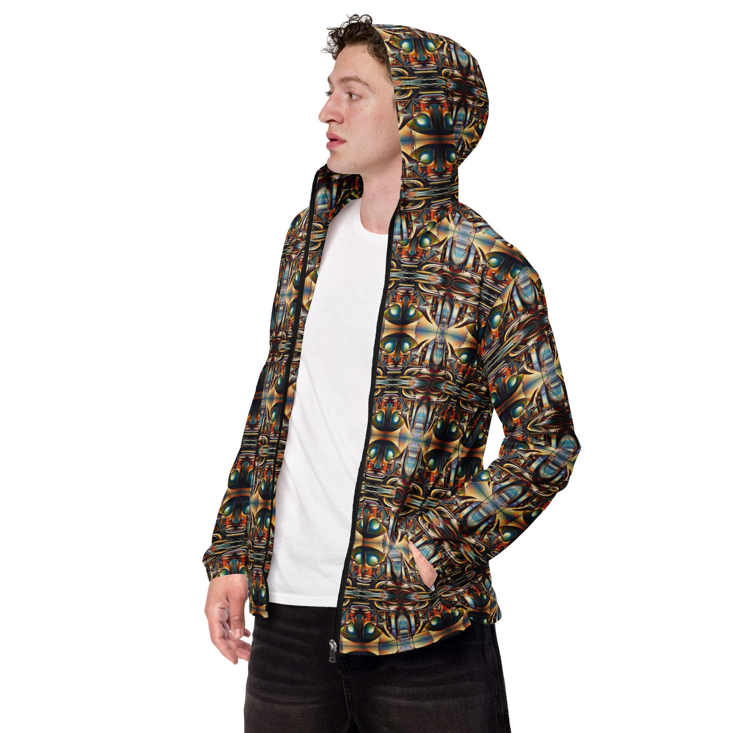 DMV 0135 Conceptual Artsy Men’s windbreaker