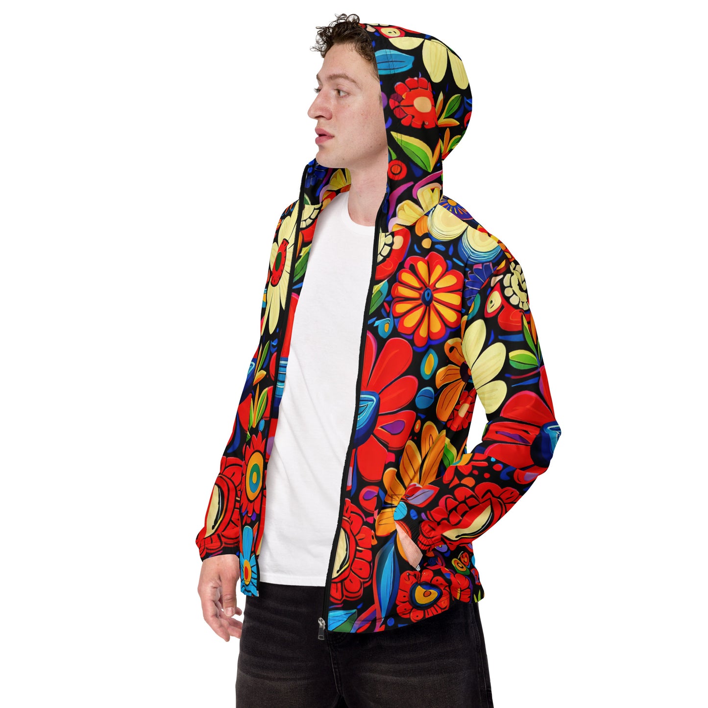 DMV 0178 Floral Men’s windbreaker