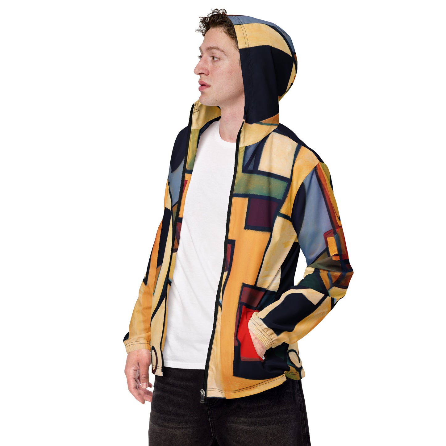 DMV 0168 Abstract Art Men’s windbreaker