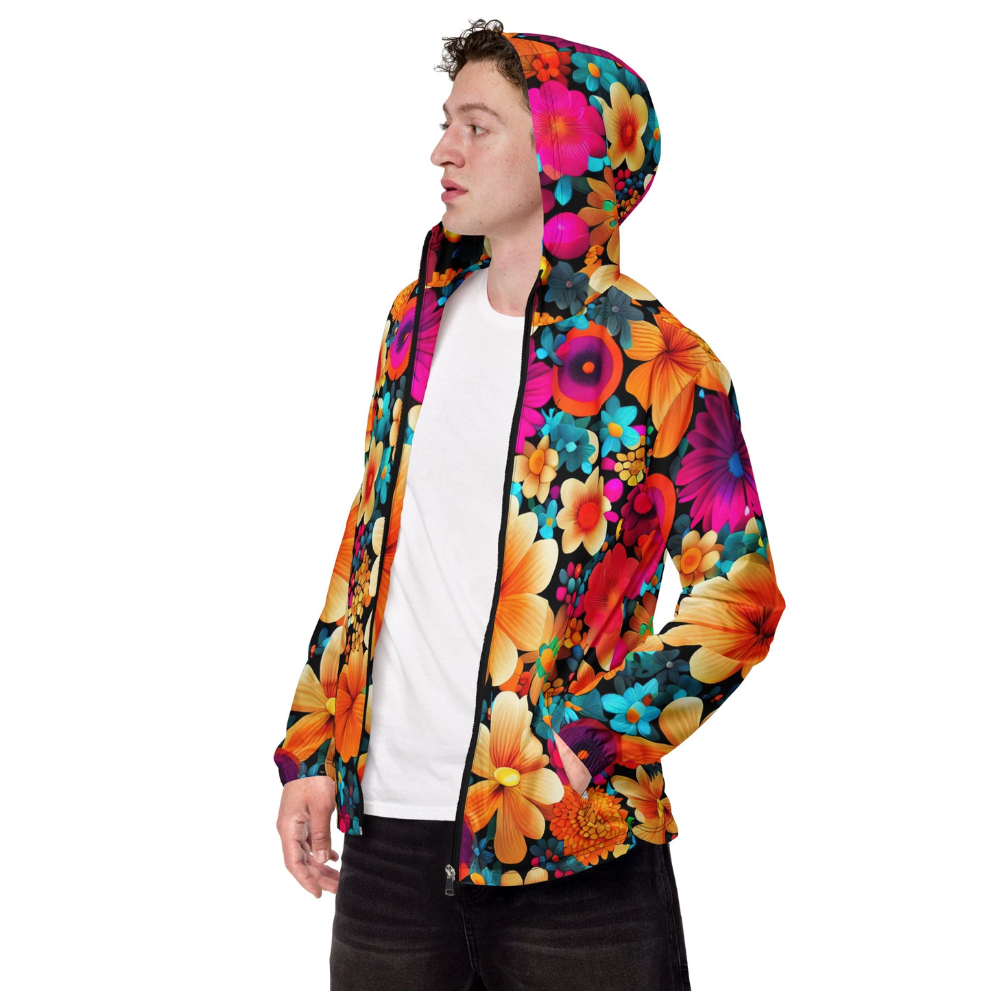 DMV 0259 Floral Men’s windbreaker