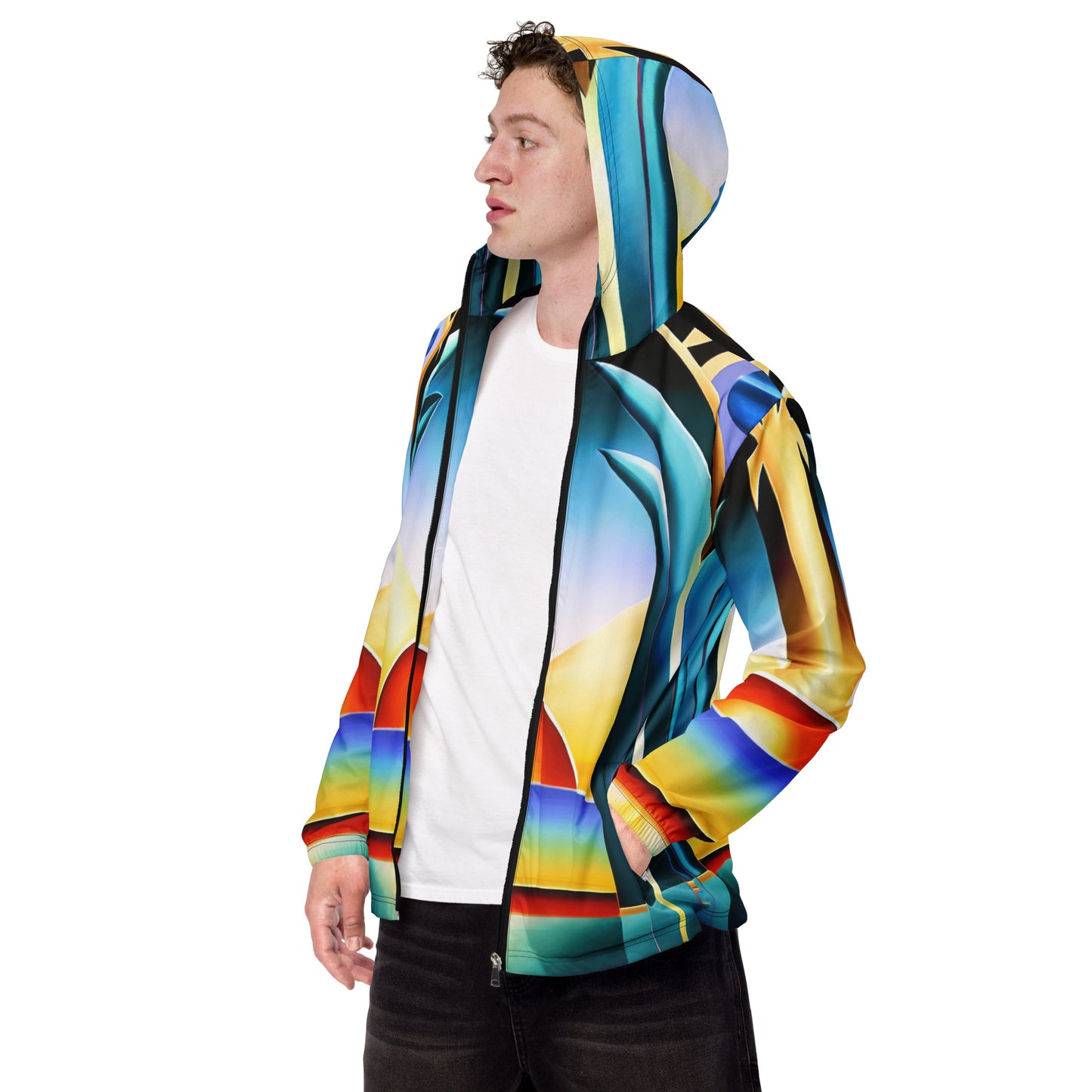 DMV 0262 Retro Art Men’s windbreaker