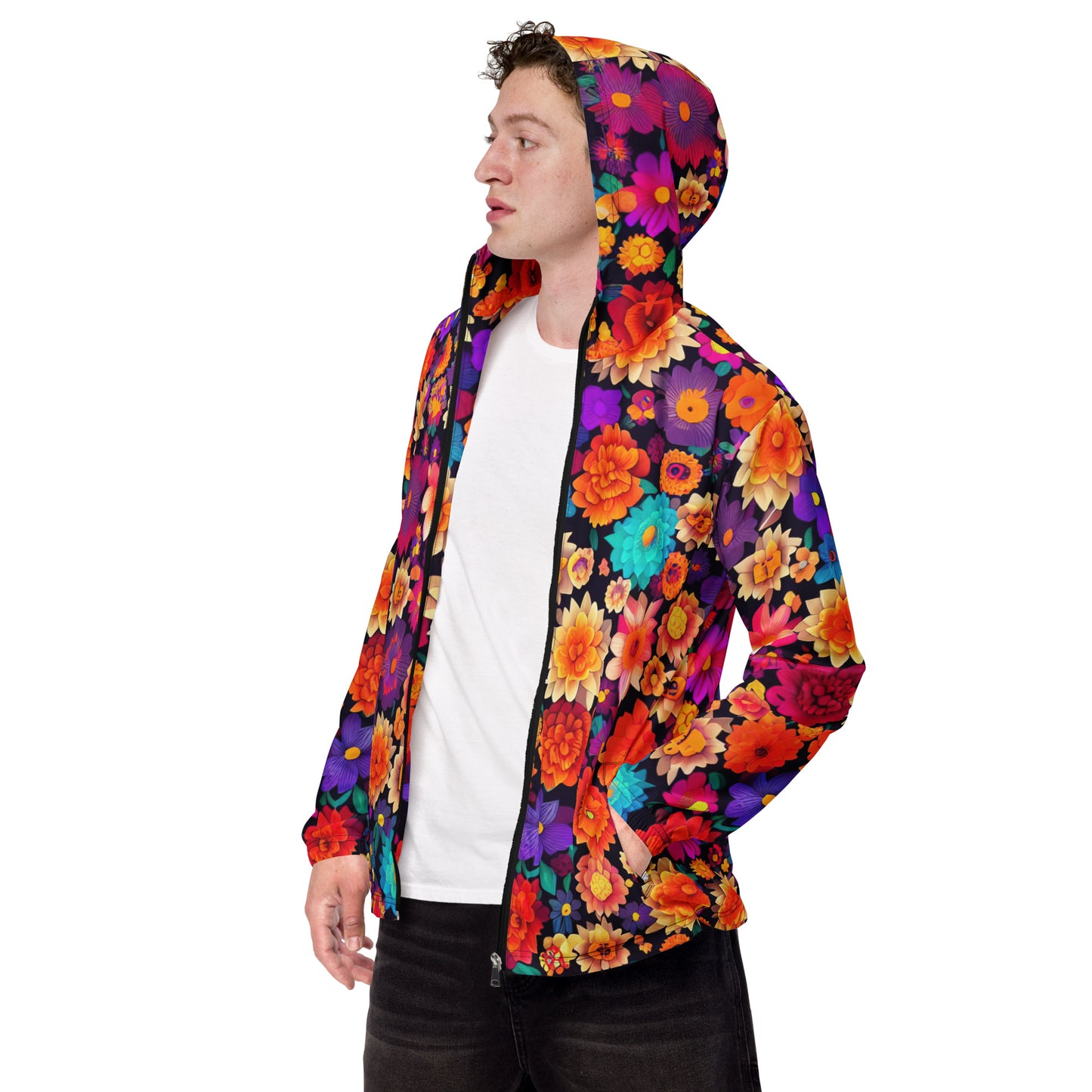 DMV 0192 Floral Men’s windbreaker