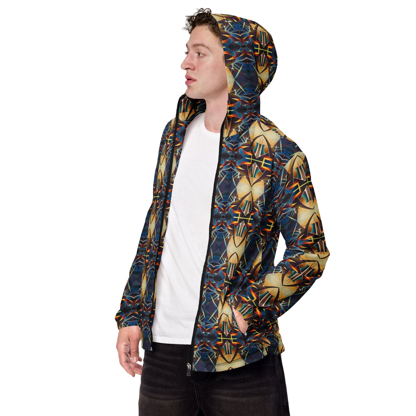 DMV 0406 Conceptual Artsy Men’s windbreaker