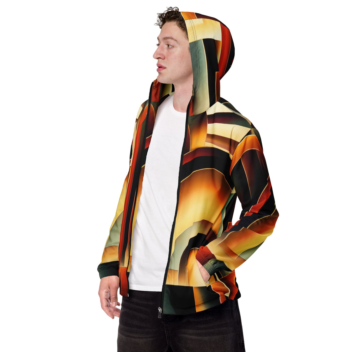 DMV 0261 Retro Art Men’s windbreaker