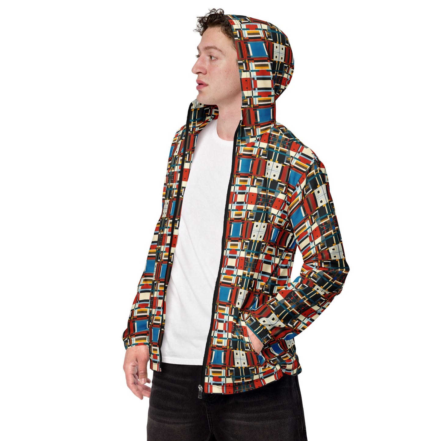 DMV 0410 Geo Boho Men’s windbreaker