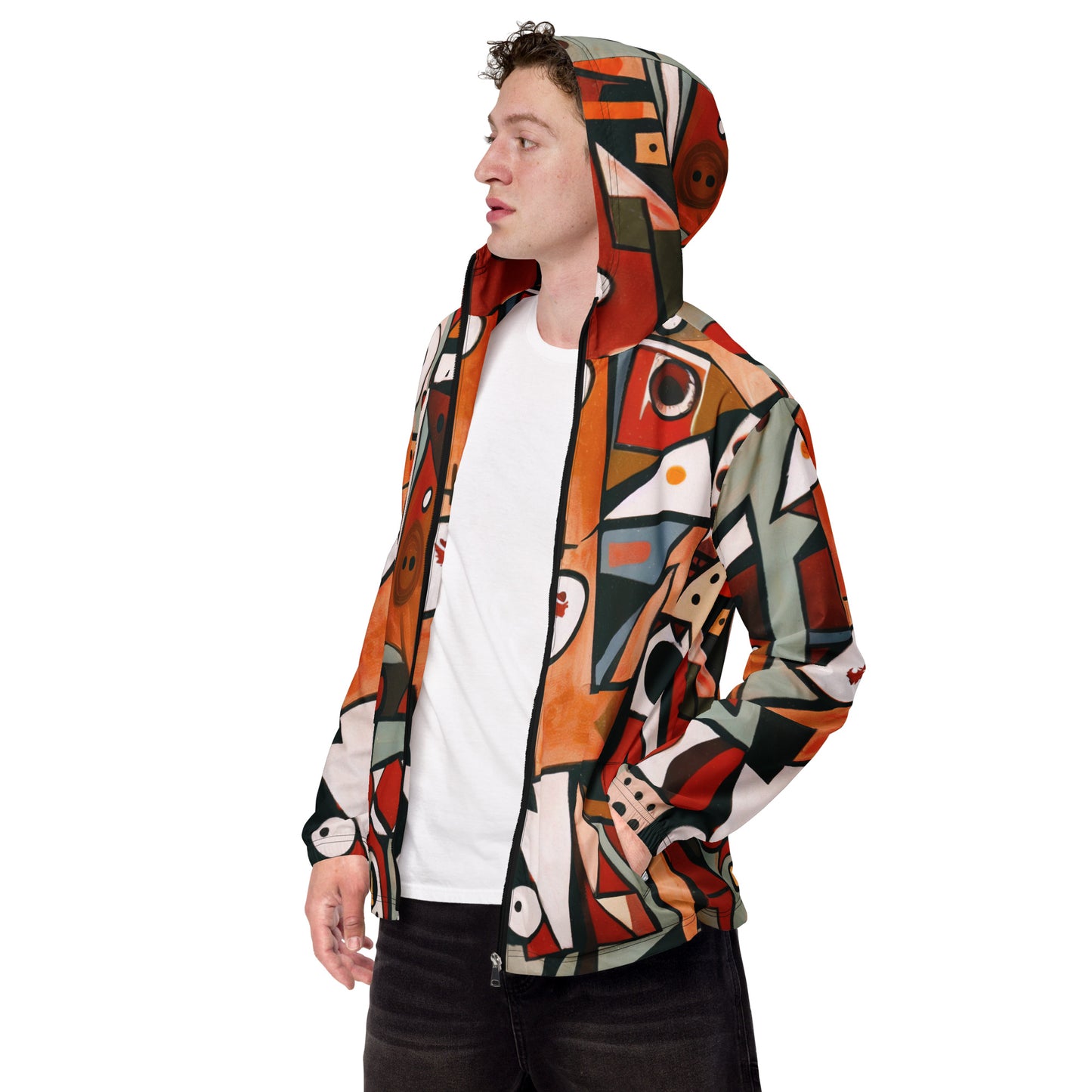 DMV 0522 Retro Art Men’s windbreaker