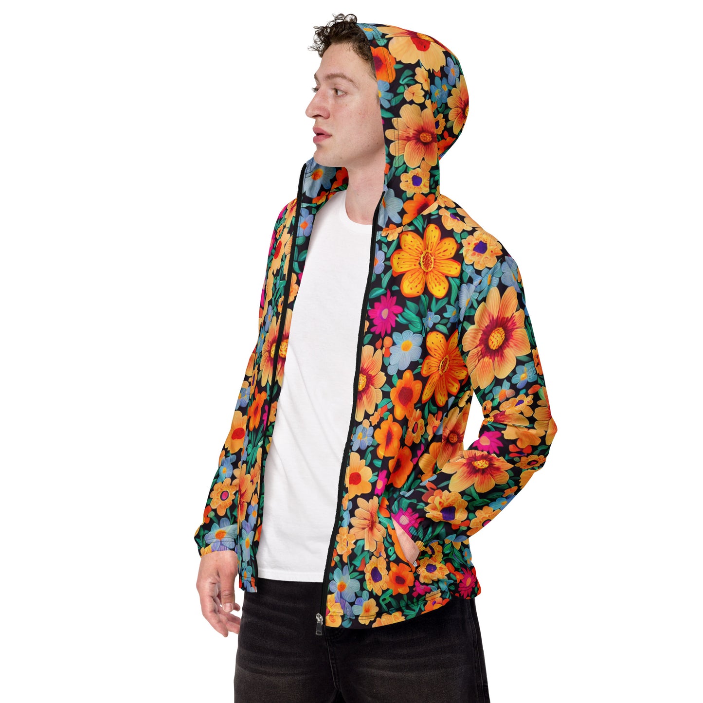 DMV 0668 Floral Men’s windbreaker