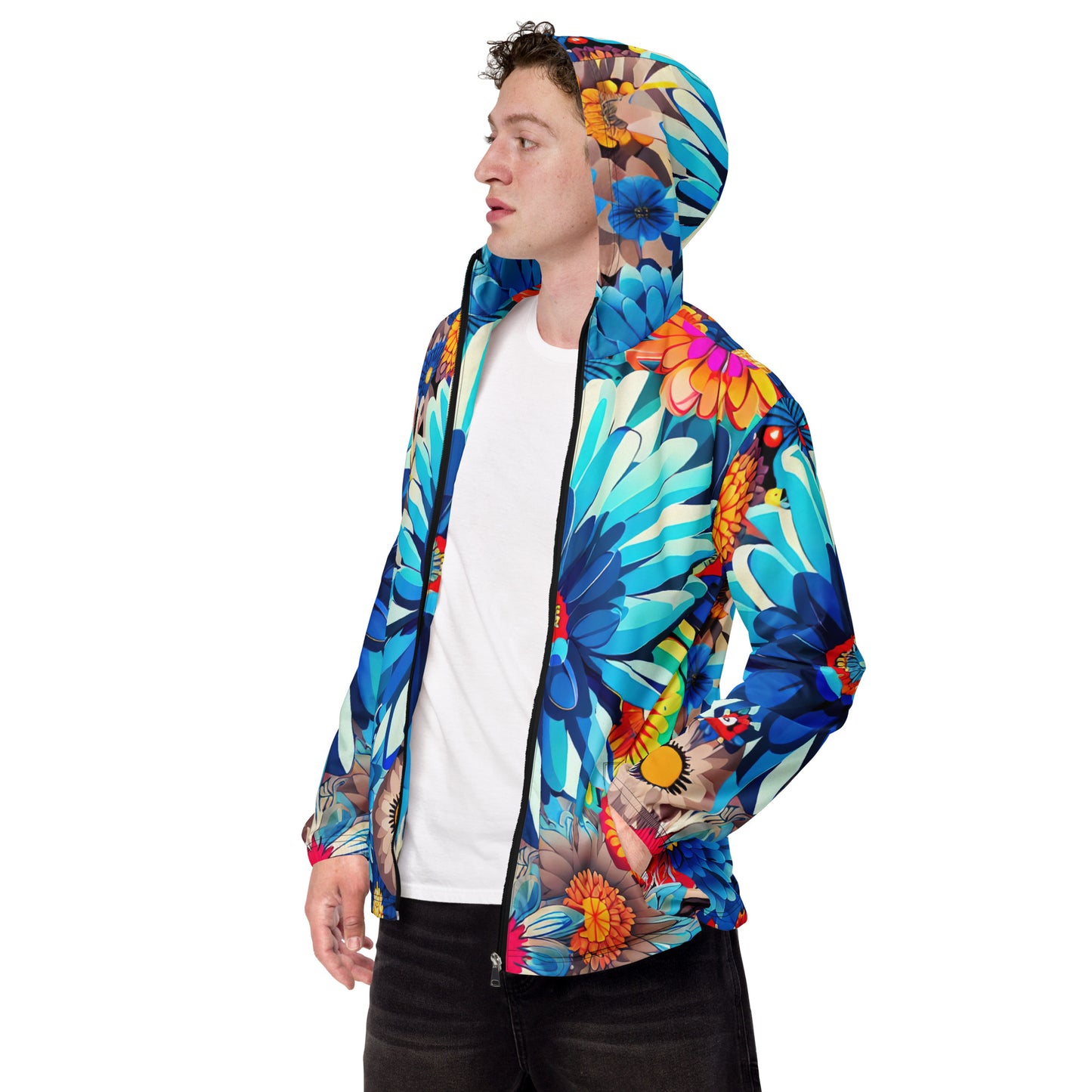 DMV 0448 Floral Men’s windbreaker