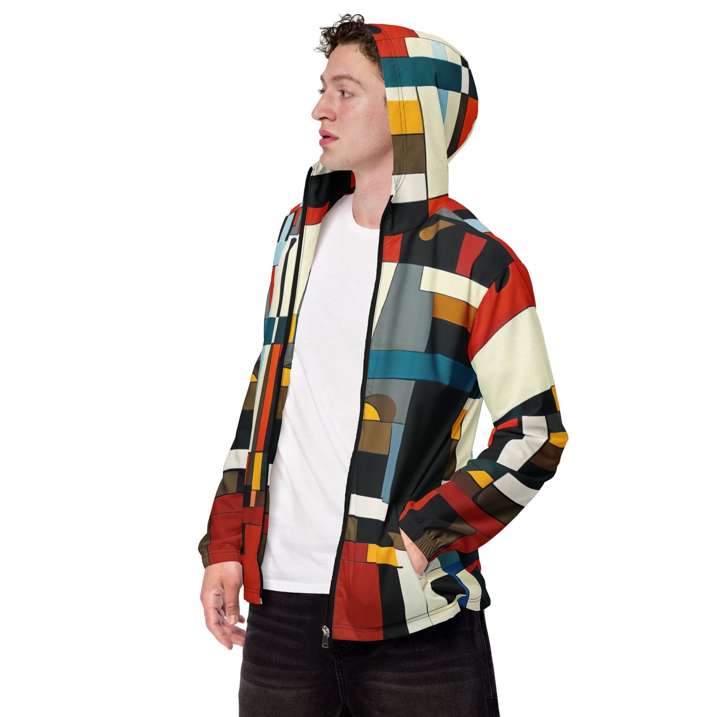 DMV 1543 Abstract Art Men’s windbreaker