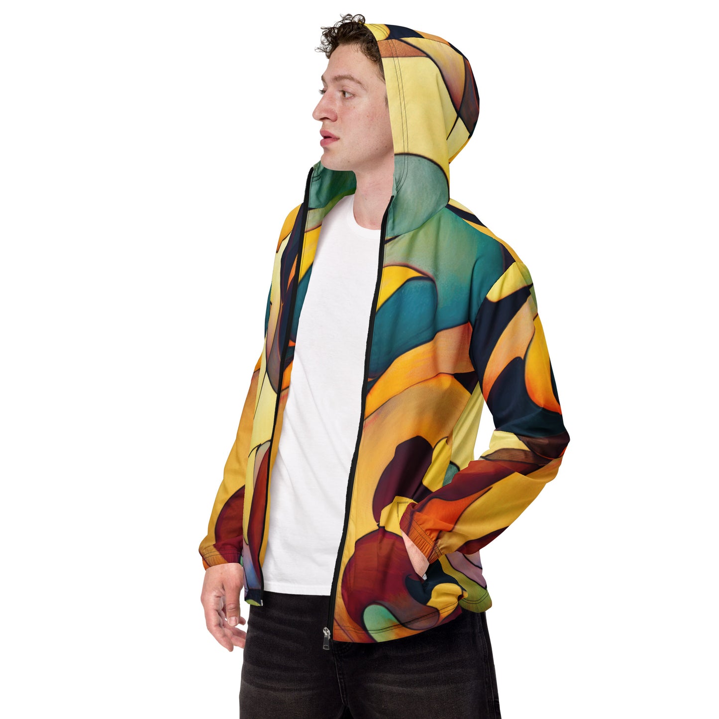 DMV 1551 Abstract Art Men’s windbreaker