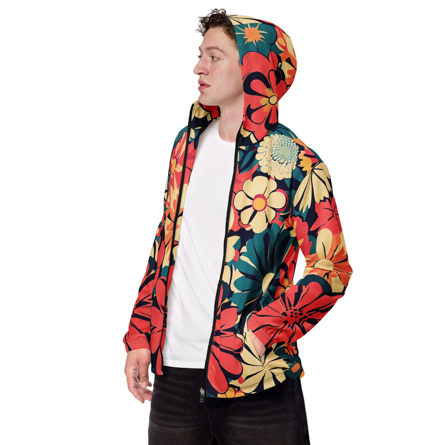 DMV 0446 Floral Men’s windbreaker