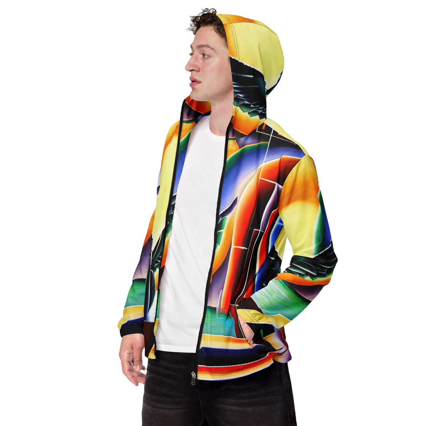 DMV 0731 Retro Art Men’s windbreaker