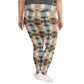 DMV 0273 Chic Boho All-Over Print Plus Size Leggings