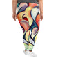 DMV 0277 Abstract Art All-Over Print Plus Size Leggings