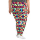 DMV 0036 Vintage Artsy All-Over Print Plus Size Leggings