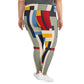 DMV 0072 Abstract Art All-Over Print Plus Size Leggings