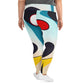 DMV 0037 Retro Art All-Over Print Plus Size Leggings