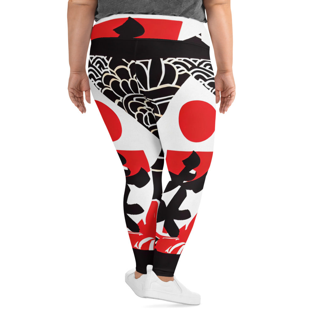 DMV 0069 Boho All-Over Print Plus Size Leggings