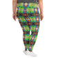 DMV 0077 Avant Garde Artsy All-Over Print Plus Size Leggings