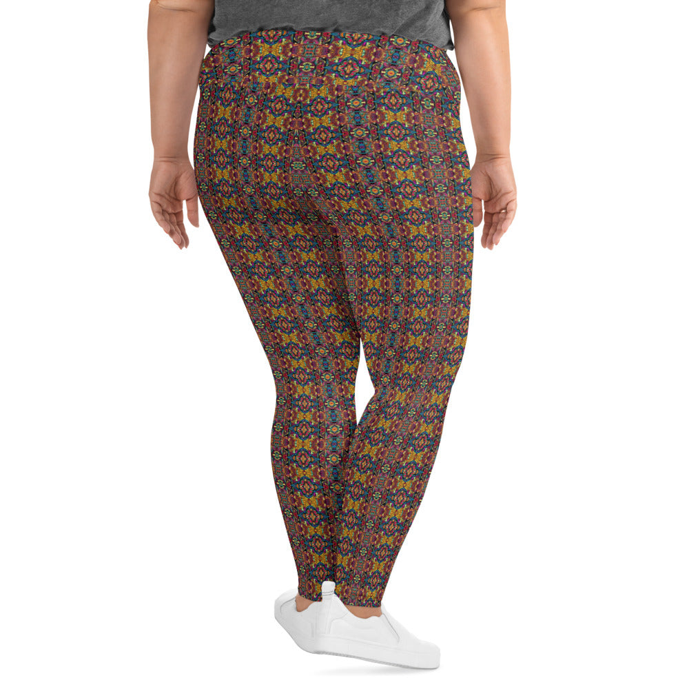 DMV 0087 Psy Artsy All-Over Print Plus Size Leggings