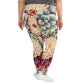 DMV 0031 Floral All-Over Print Plus Size Leggings