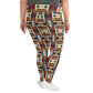 DMV 0244 Geo Boho All-Over Print Plus Size Leggings