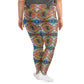 DMV 0159 Avant Garde Artsy All-Over Print Plus Size Leggings