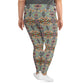 DMV 0213 Conceptual Artsy All-Over Print Plus Size Leggings