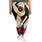 DMV 0234 Abstract Art All-Over Print Plus Size Leggings