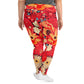 DMV 0105 Floral All-Over Print Plus Size Leggings