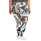 DMV 0264 Abstract Art All-Over Print Plus Size Leggings