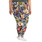 DMV 0114 Floral All-Over Print Plus Size Leggings