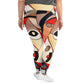 DMV 0214 Retro Art All-Over Print Plus Size Leggings