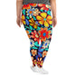 DMV 0257 Floral All-Over Print Plus Size Leggings