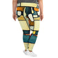 DMV 0117 Abstract Art All-Over Print Plus Size Leggings