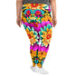 DMV 0250 Floral All-Over Print Plus Size Leggings