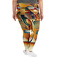 DMV 0143 Retro Art All-Over Print Plus Size Leggings