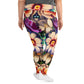 DMV 0206 Floral All-Over Print Plus Size Leggings