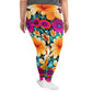 DMV 0259 Floral All-Over Print Plus Size Leggings