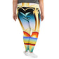 DMV 0262 Retro Art All-Over Print Plus Size Leggings