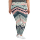 DMV 0306 Boho All-Over Print Plus Size Leggings